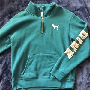 Victoria’s Secret Pink 1/4 zip Teal